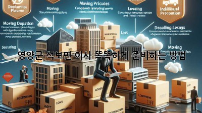영양군 석보면 이사, 똑똑하게 준비하는 방법!